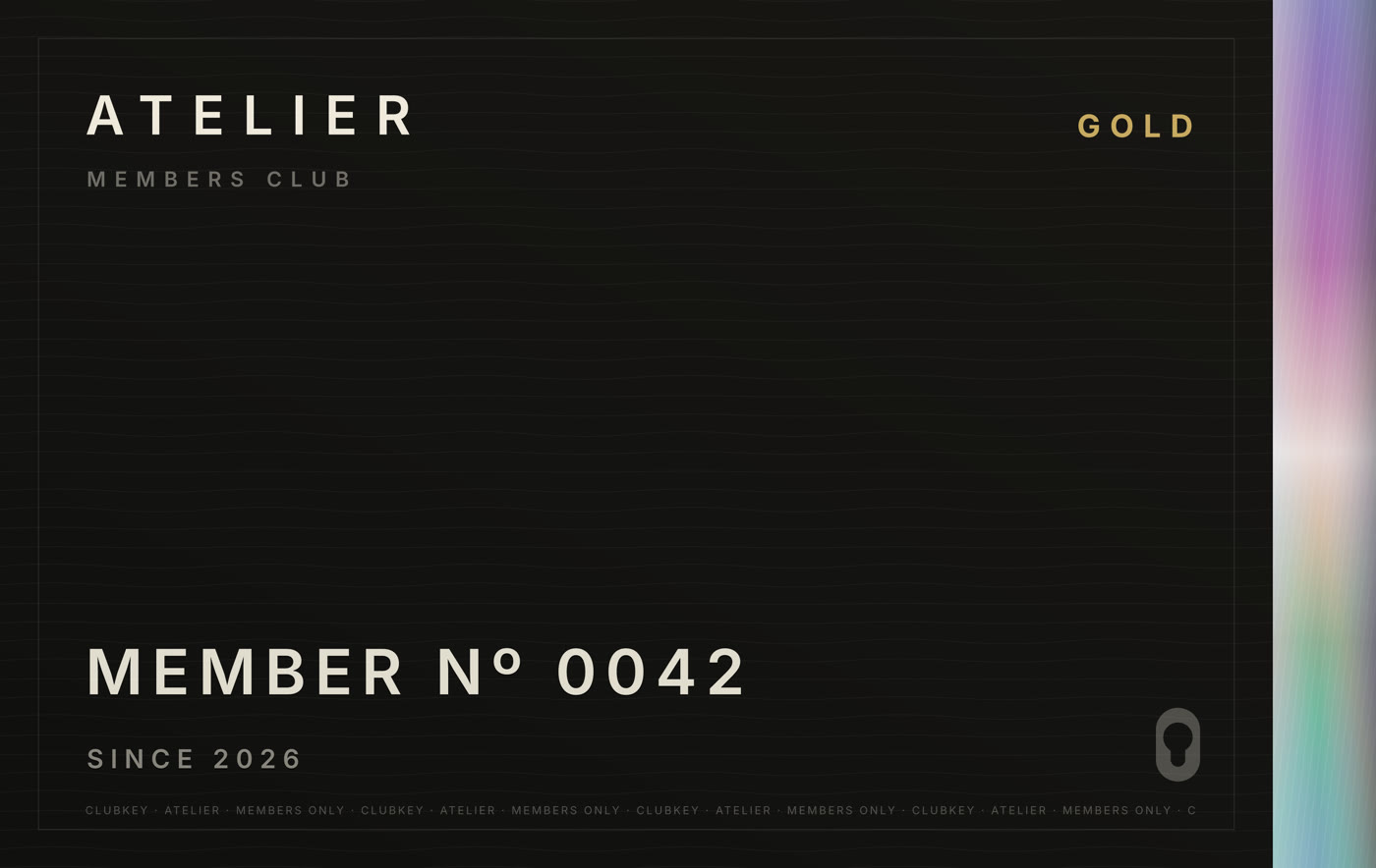 ATELIER member card